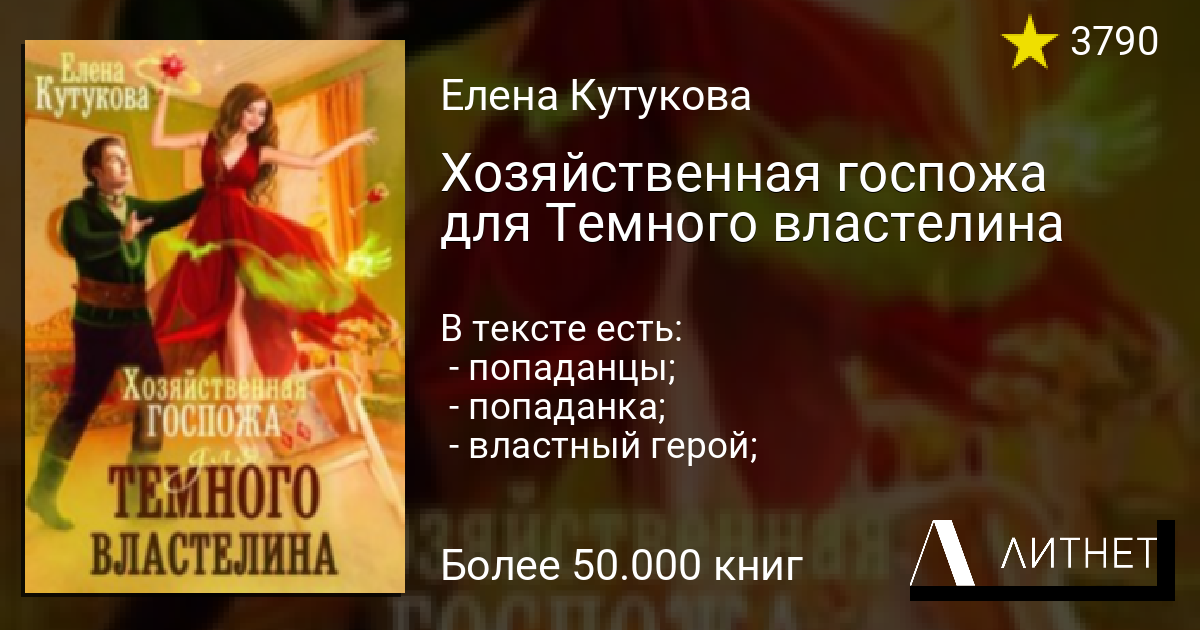 Хозяйственная госпожа для Темного властелина читать книгу
